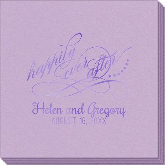 Happily Ever After Linen Like Napkins